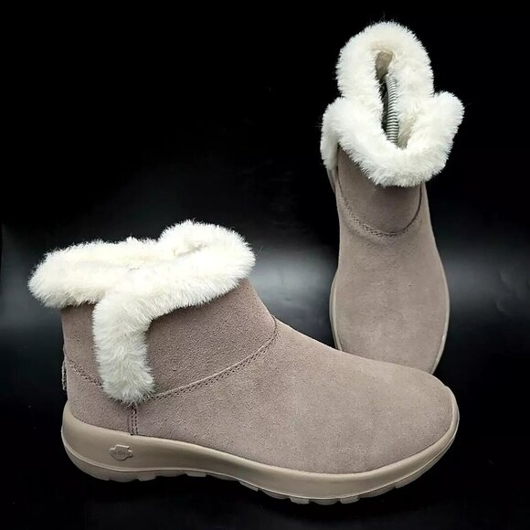 Skechers On-The-go Joy Faux Fur Lined 15501 Chukka Boot Women's Size 7 - Picture 1 of 12